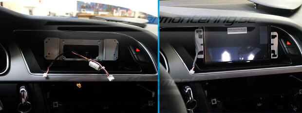 Installera Audi Alpine GPS handsfree touch